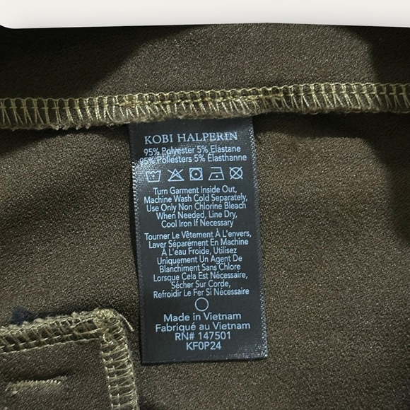 Kobi Halperin Women's Ankle- Length Trousers Size M Brown Stretchy and Velvety. - Picture 5 of 9